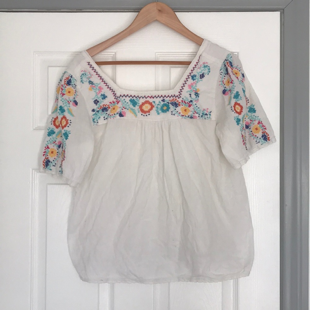 Embroidered top